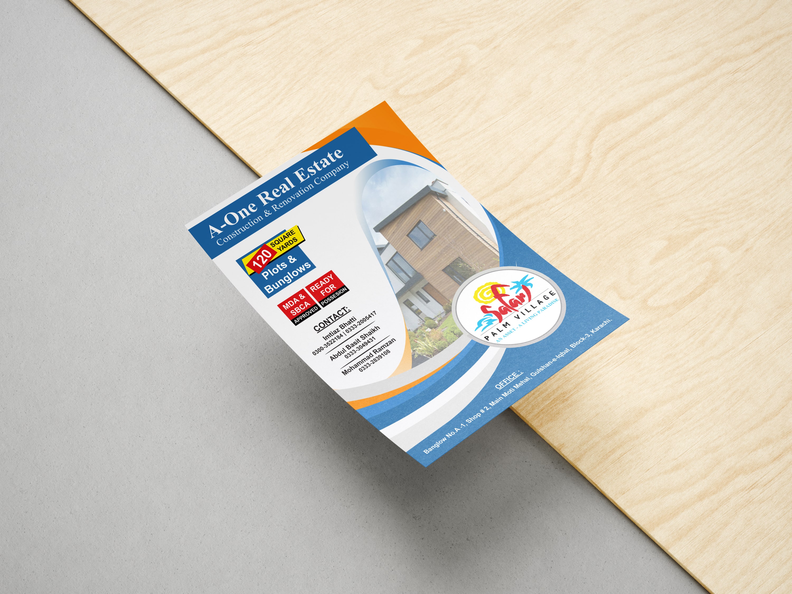 A5 modern flyer design Austin marketing